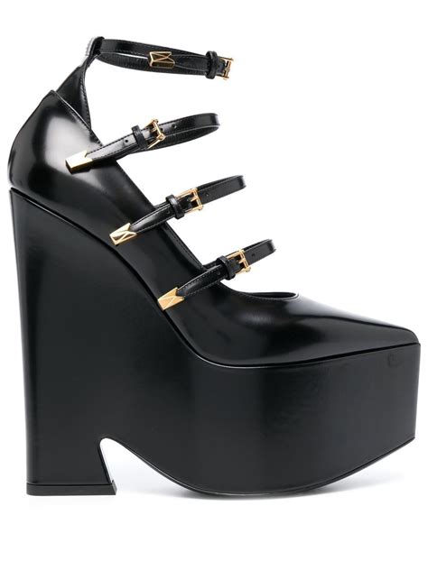 versace mens leather|versace leather platform strappy pumps.